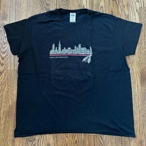 Chicago Blackhawks 2015 Champions skyline tshirt, size XXL